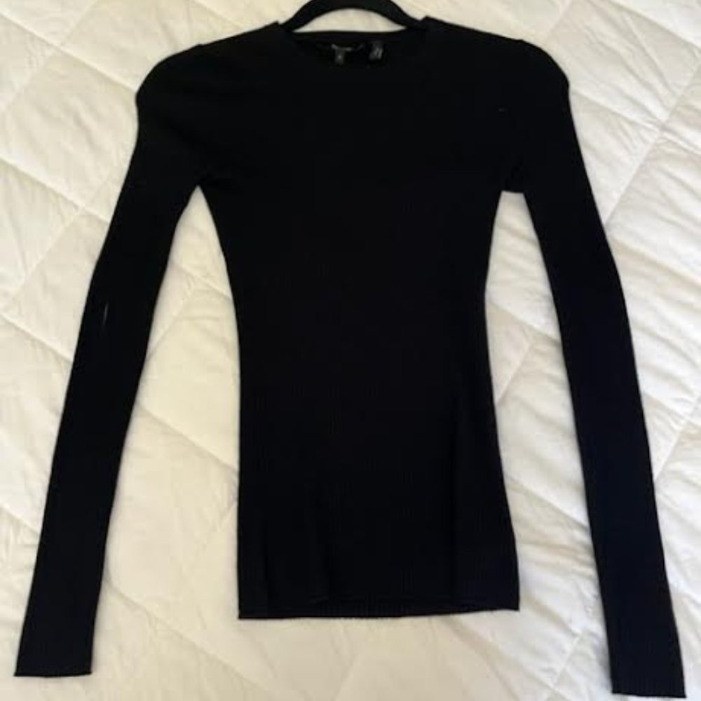 Black Mirzi B Merino Wool Top